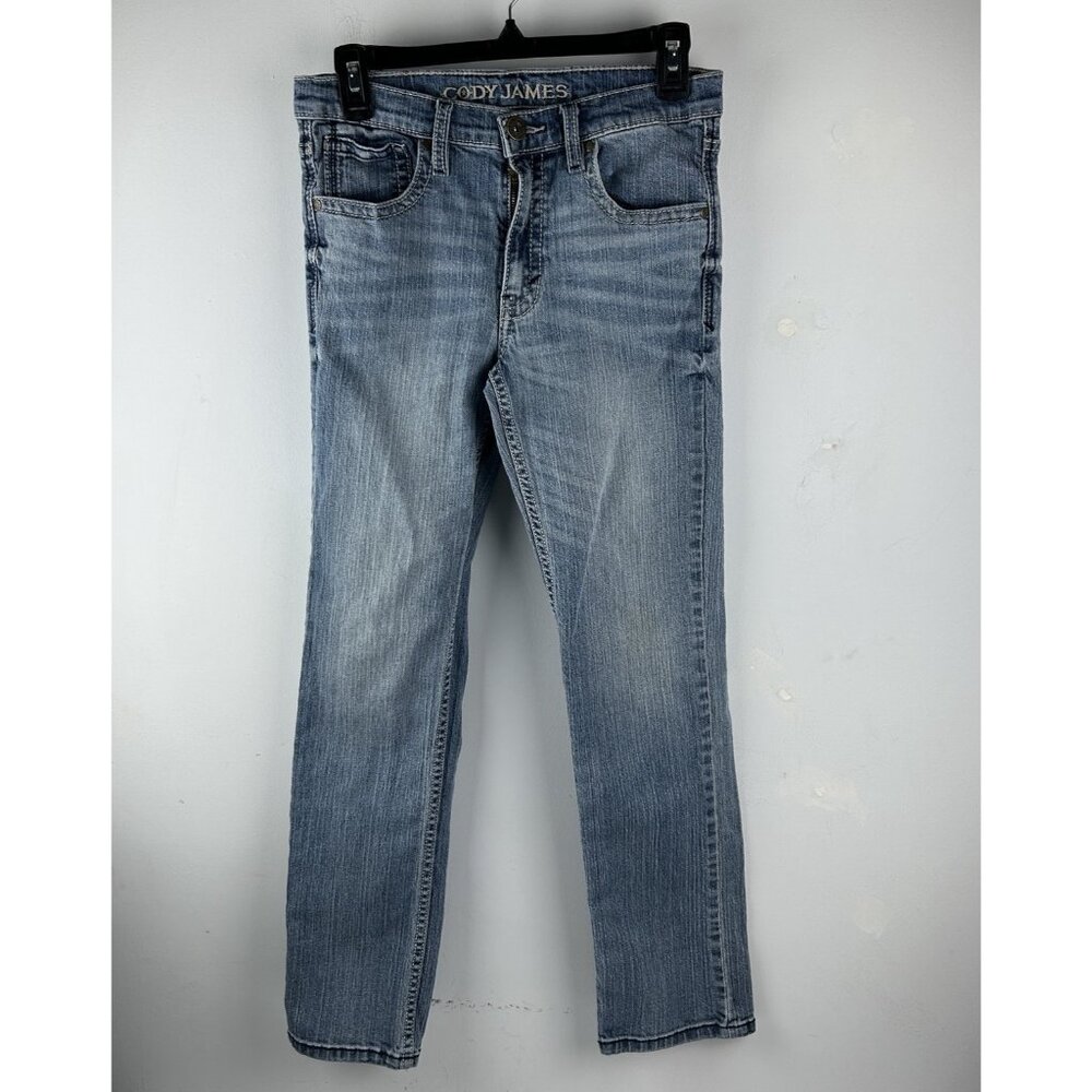 Cody James Jeans Women's 18 Straight Denim Blue Mid Rise Adjustable Waist